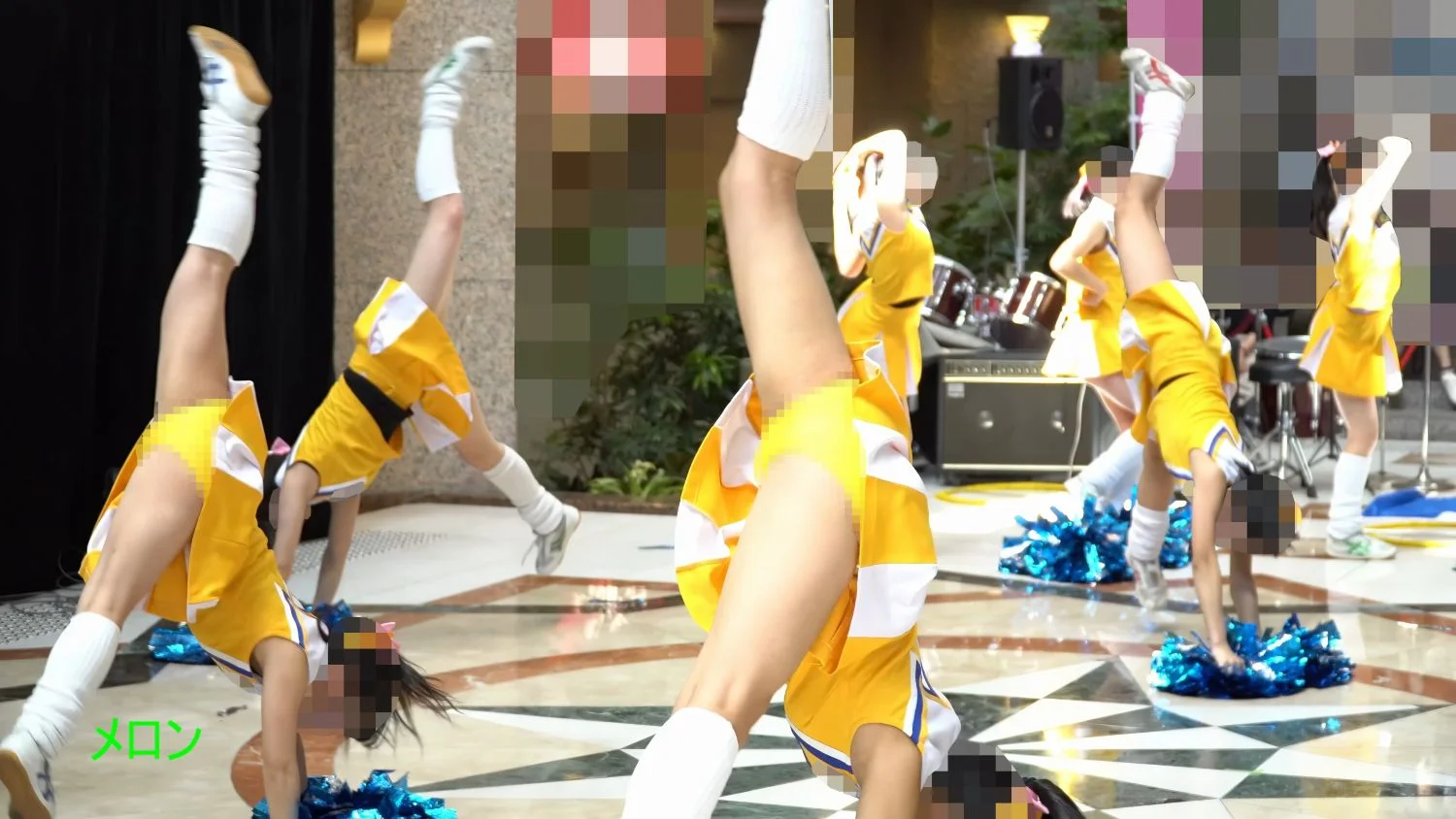 祭りだチア vol.114 【4K】 黄色アンスコ最強！駆け足する姿が可愛すぎてキュンです！Kバトン-2