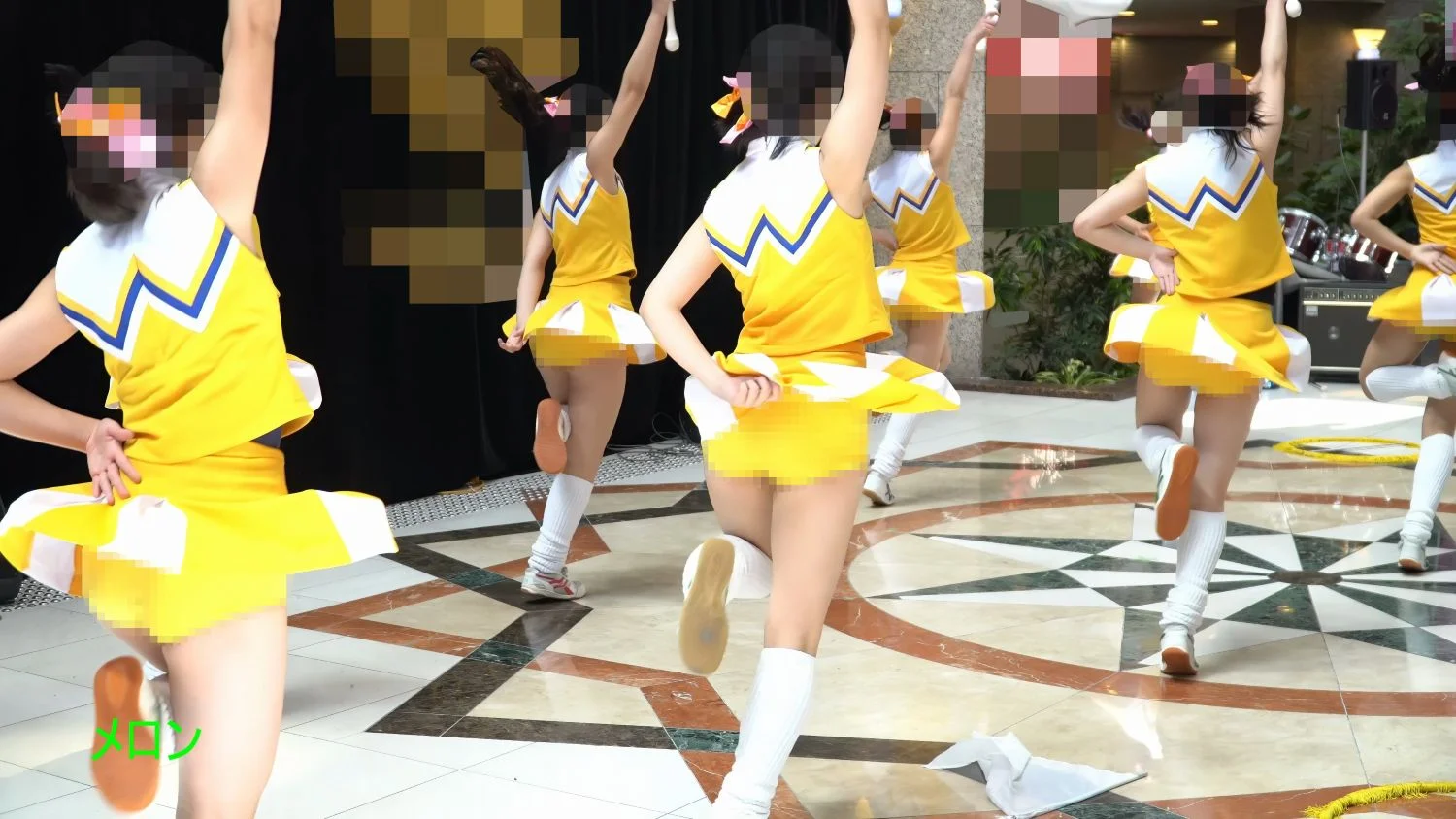 祭りだチア vol.114 【4K】 黄色アンスコ最強！駆け足する姿が可愛すぎてキュンです！Kバトン-4