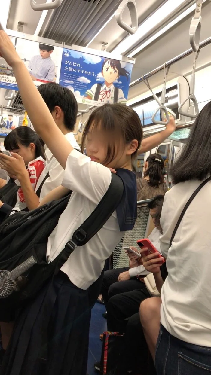 【放課後の眺め142】細身の優等生風制服ＪＫをじっくりと観察！-2