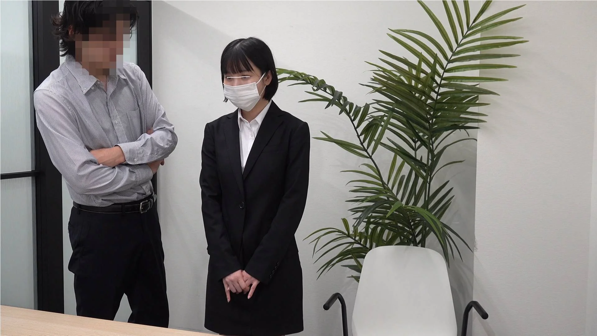 《企業面接》就活スーツ女子の面接の一部始終。Vol.31-1