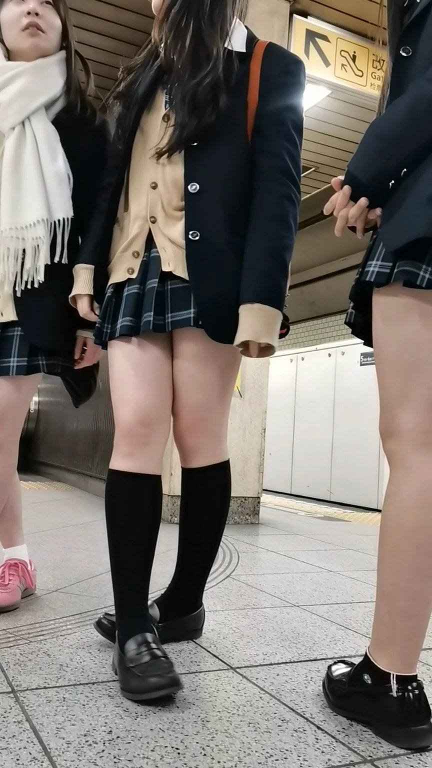 美脚探索シリーズ23 ニーソックスの太もも