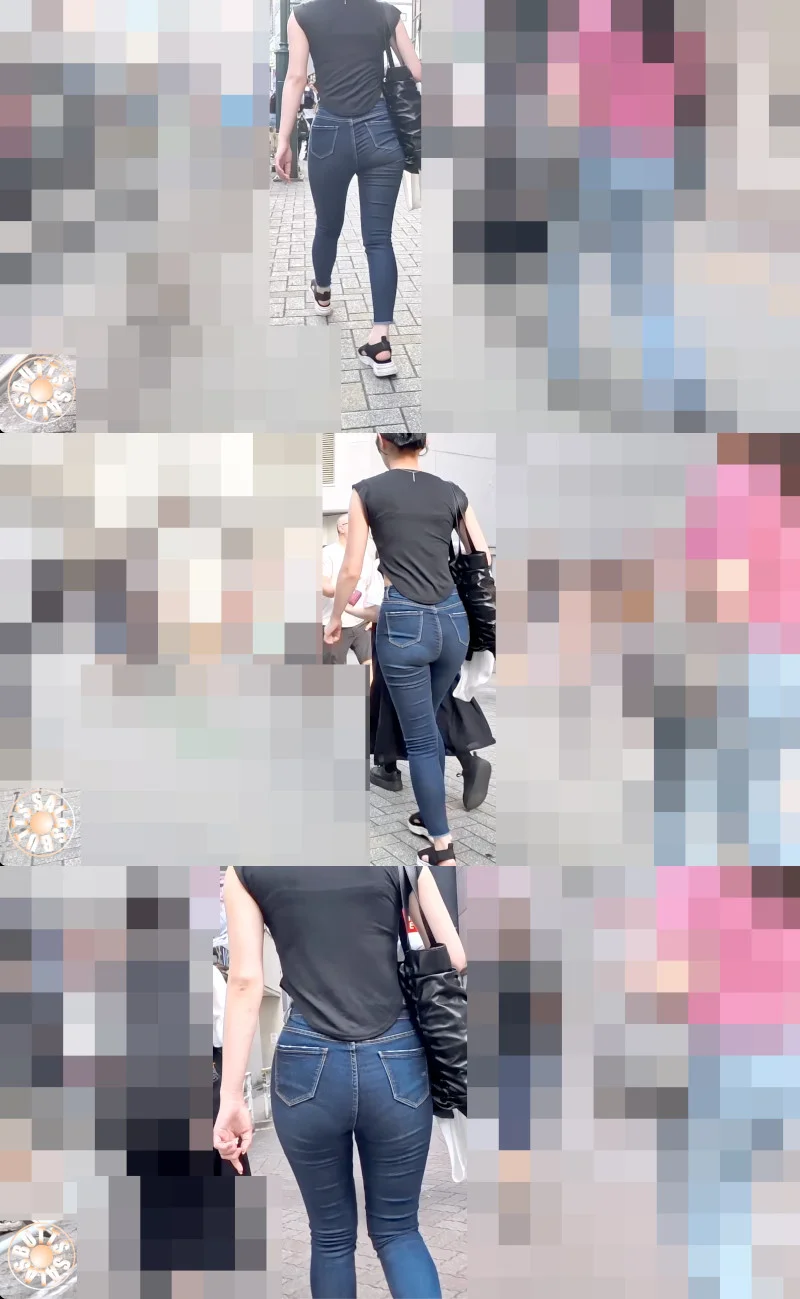 【4K高画質】柔らかデニムムチムチフルバックショーツ-1