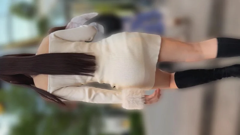 【再販】後ろ姿だけでいい女確定！タイトなミニスカワンピースを着た美女の後ろ姿を凝視(/ω＼)-1