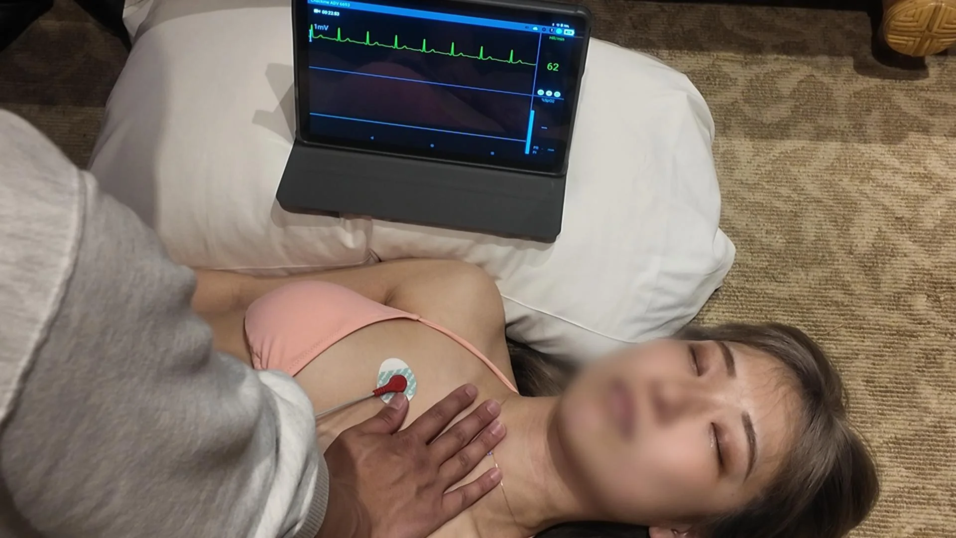 【再販】りかの心音２【立ったときとしゃがんだときの心臓の音～自慰行為中の心電計と心臓の音】-4