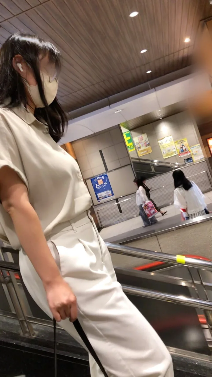 【横からの眺め405】真面目風の長身ＯＬはド迫力のＨカップ！！