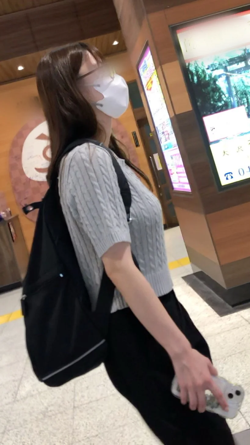 【横からの眺め407】清楚系のゆるふわＯＬの柔らかおっぱいを追いかけて！-5