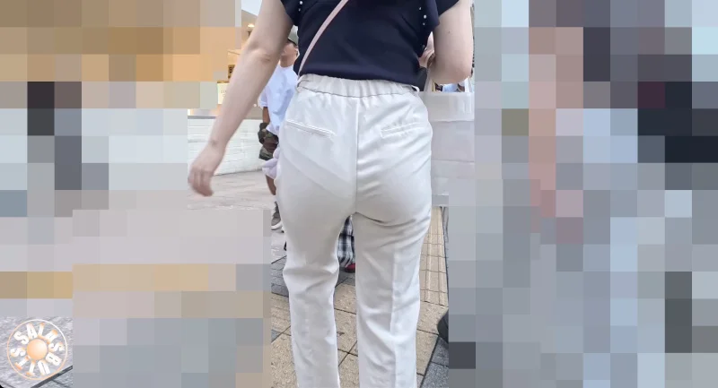 【4K高画質】縁レース激透けJD