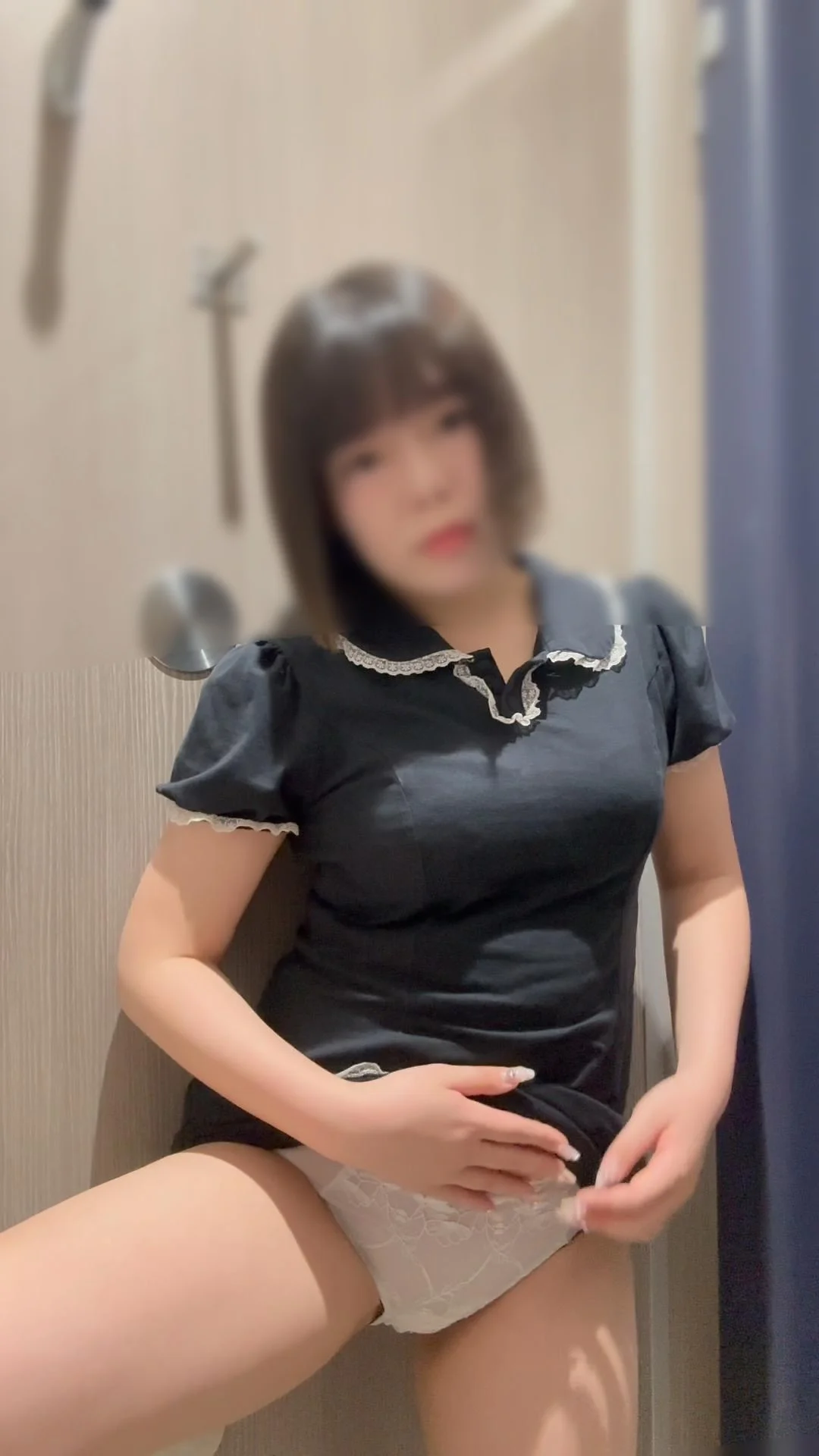 JD盗撮日記90　初登場！！ショートカットが可愛すぎる激カワムチムチ巨乳JDを電車内で盗撮【※完全主観37分超撮影】-5