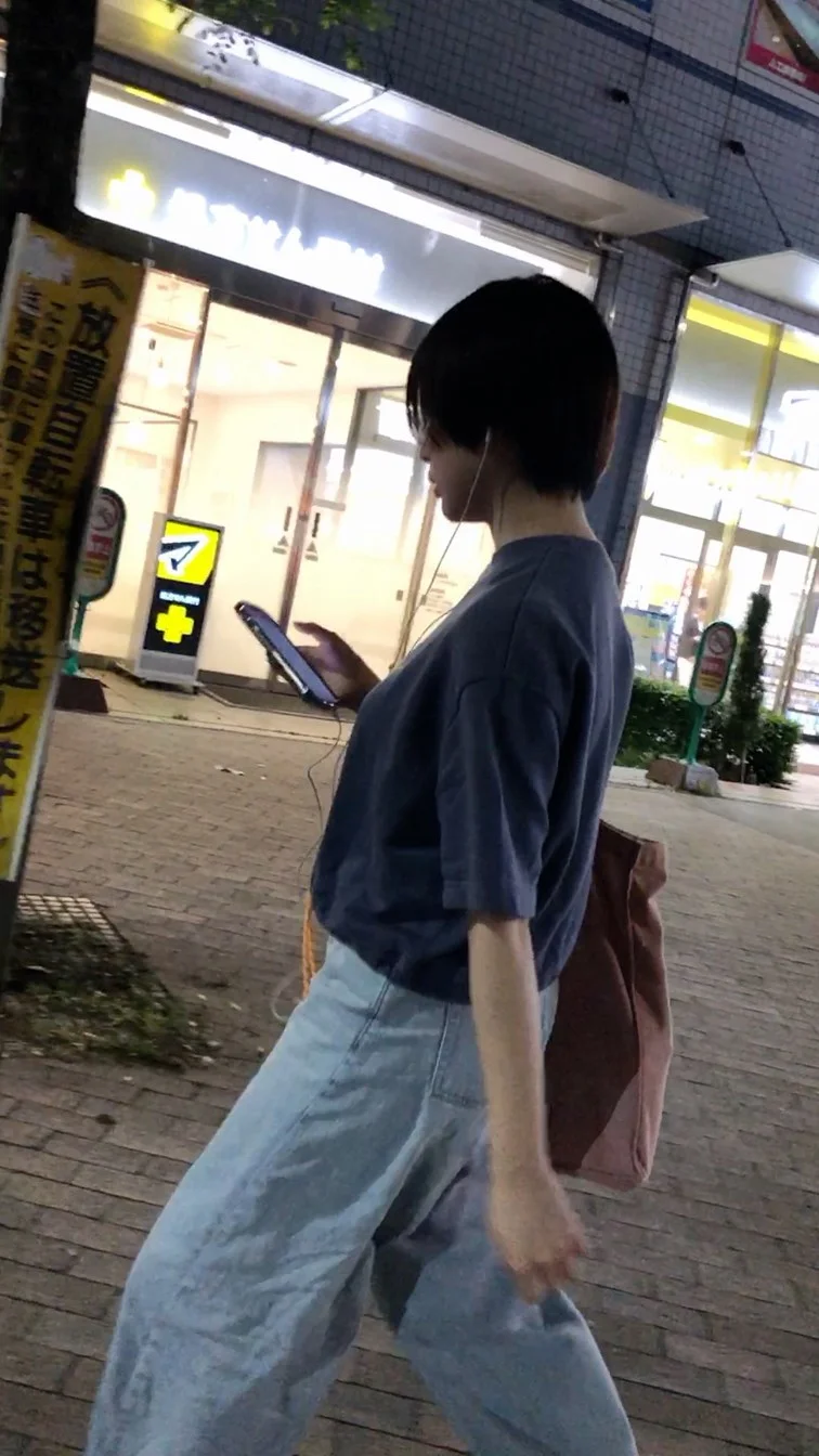 【横からの眺め422】ムチムチボディの可愛いＪＤを並走で！