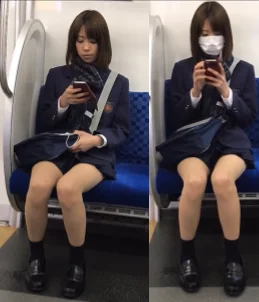 元乃木坂○６の橋本○々未に激似の制服美女を駅で盗撮！！！！！！！！